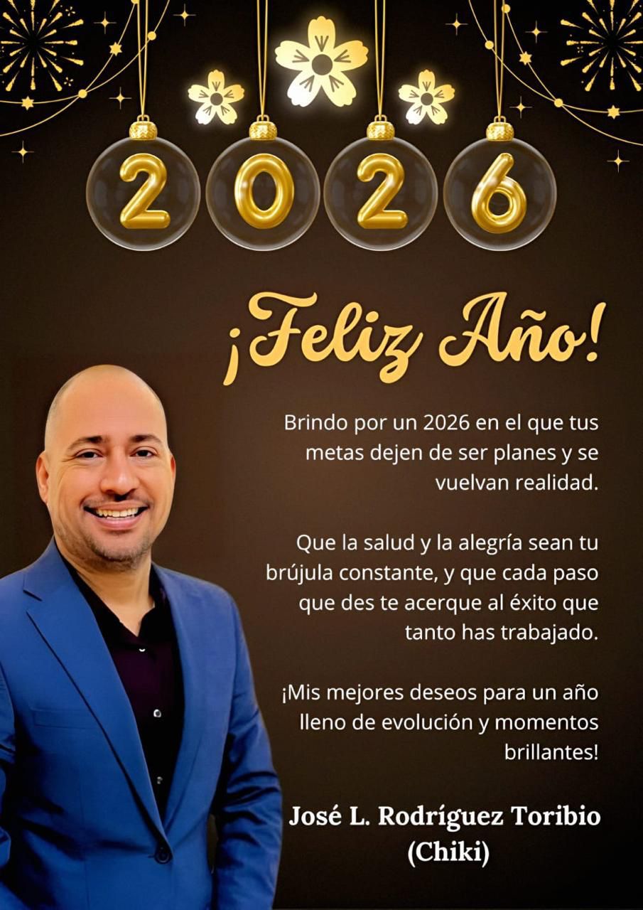 Junta Distrital El Limón les deseo un feliz año 2026